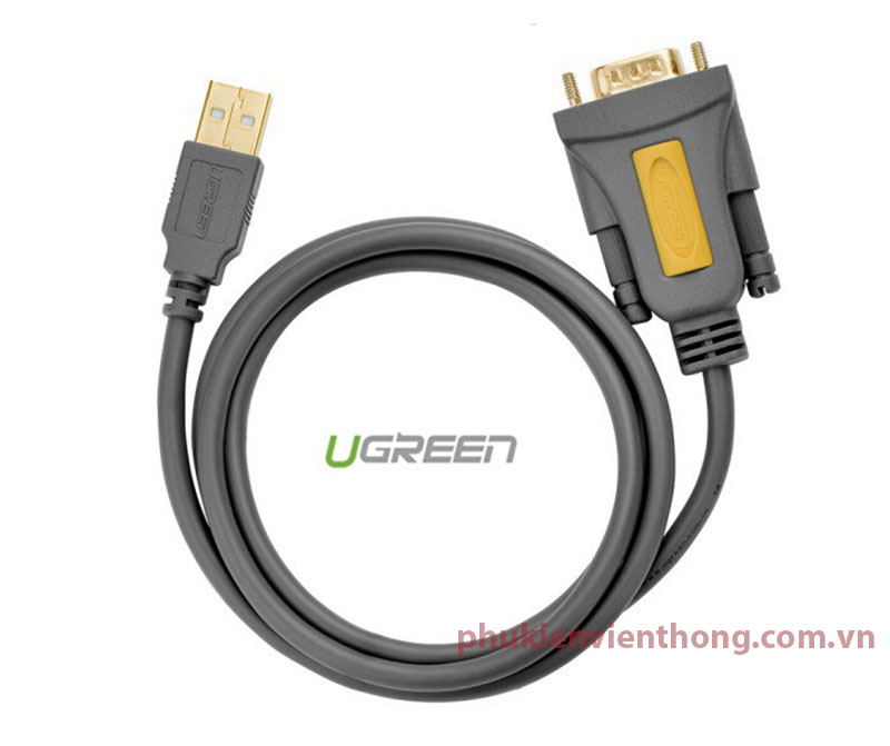 Cáp USB to RS232  Ugreen 20211 dài 1,5m chính hãng